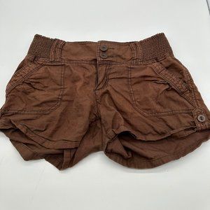 Womens Juniors OP 5 Brown Shorts
